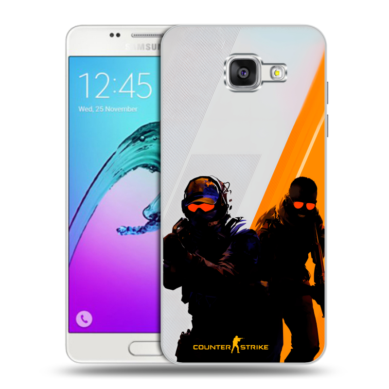 Силиконовый чехол на Samsung Galaxy A5 (2016) с принтом Контер страйк Counter strike Силиконовый чехол на Samsung Galaxy A5 (2016) с принтом Контер страйк Counter strike