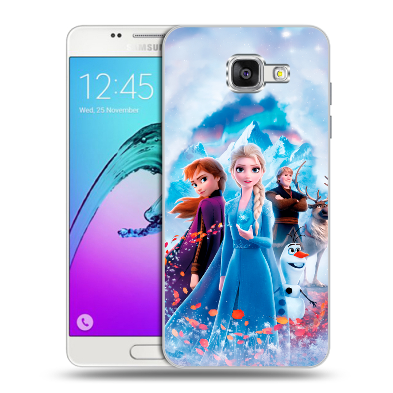 Силиконовый чехол на Samsung Galaxy A5 (2016) с принтом Холодное сердце Frozen Силиконовый чехол на Samsung Galaxy A5 (2016) с принтом Холодное сердце Frozen