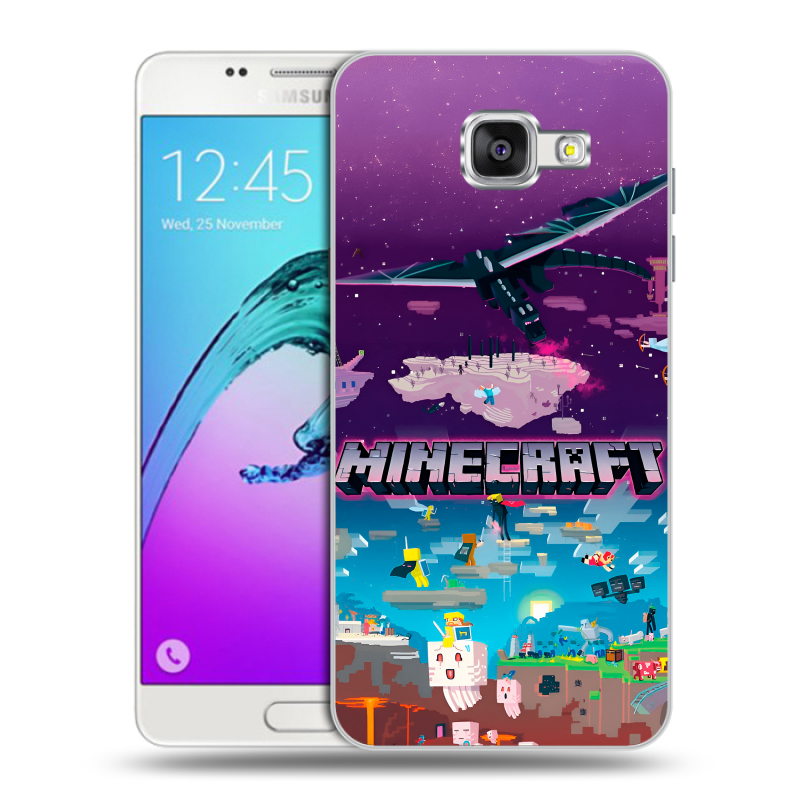 Силиконовый чехол на Samsung Galaxy A5 (2016) с принтом Майнкрафт Minecraft Силиконовый чехол на Samsung Galaxy A5 (2016) с принтом Майнкрафт Minecraft