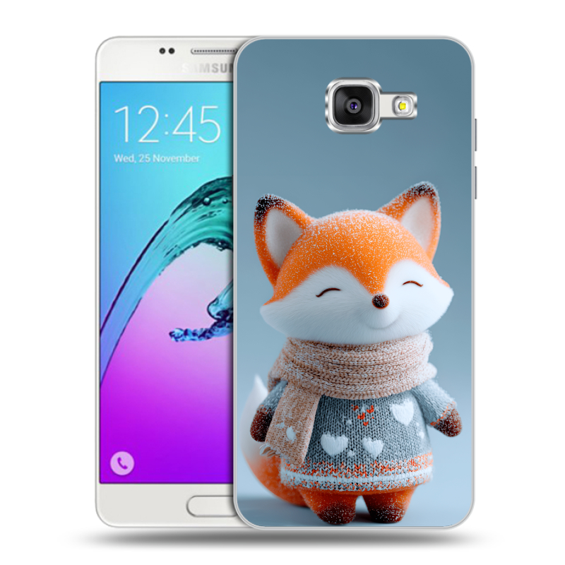 Силиконовый чехол на Samsung Galaxy A5 (2016) с принтом Лиса Силиконовый чехол на Samsung Galaxy A5 (2016) с принтом Лиса