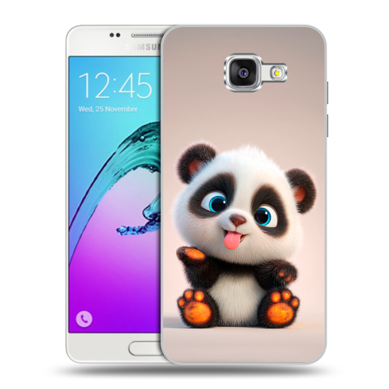 Силиконовый чехол на Samsung Galaxy A5 (2016) с принтом милая панда Силиконовый чехол на Samsung Galaxy A5 (2016) с принтом милая панда