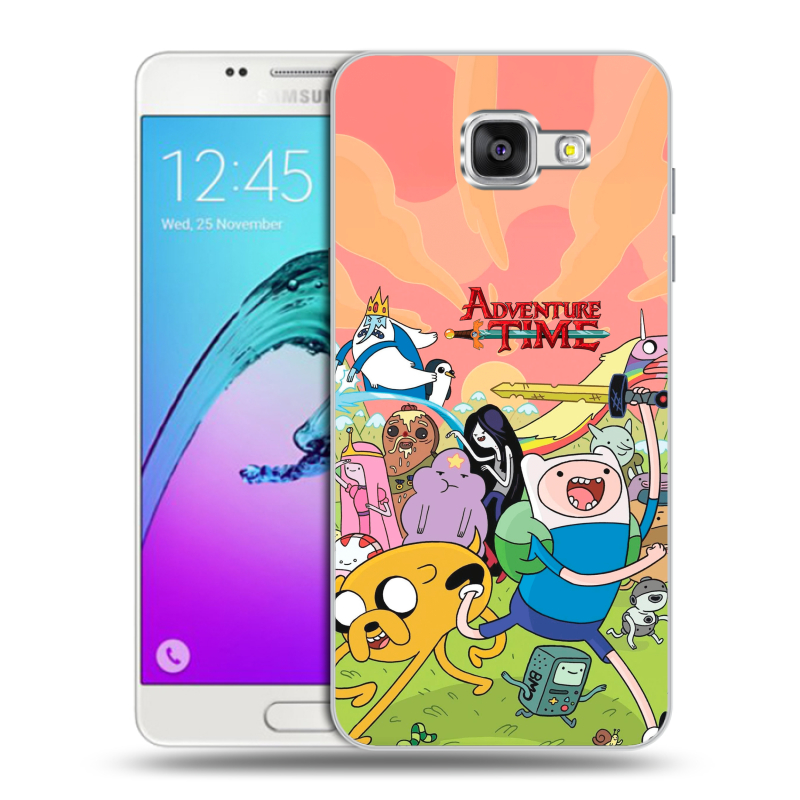 Силиконовый чехол на Samsung Galaxy A5 (2016) с принтом Adventure time Время приключений Силиконовый чехол на Samsung Galaxy A5 (2016) с принтом Adventure time Время приключений