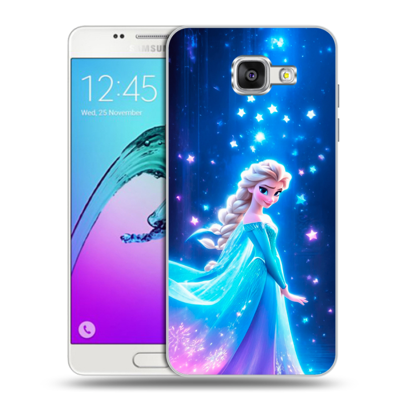 Силиконовый чехол на Samsung Galaxy A5 (2016) с принтом Холодное сердце Frozen Силиконовый чехол на Samsung Galaxy A5 (2016) с принтом Холодное сердце Frozen