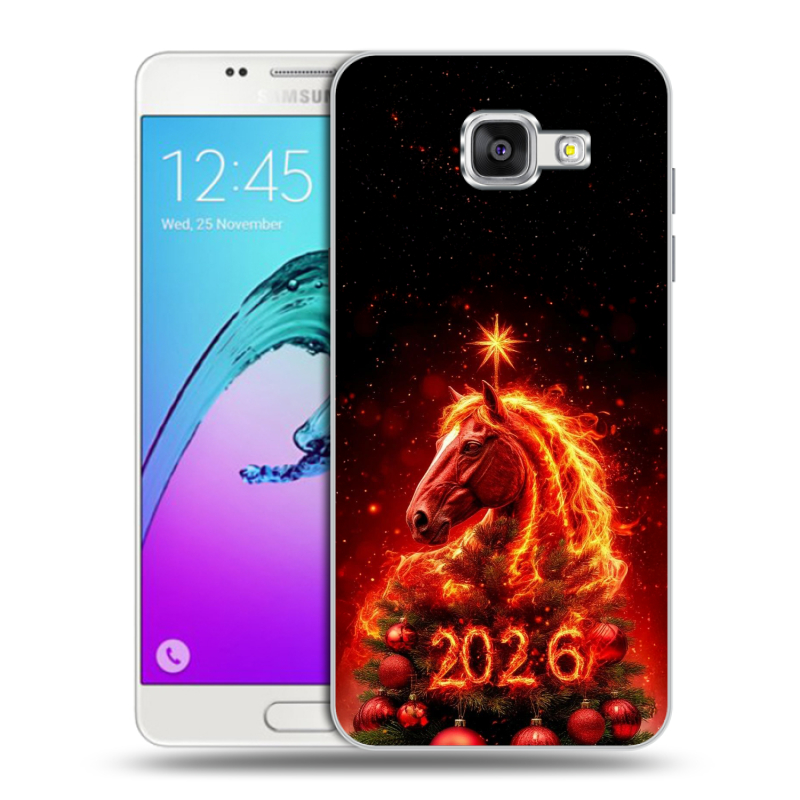 Силиконовый чехол на Samsung Galaxy A5 (2016) с принтом Новый год Силиконовый чехол на Samsung Galaxy A5 (2016) с принтом Новый год