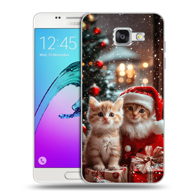 Силиконовый чехол на Samsung Galaxy A5 (2016) с принтом Новый год Силиконовый чехол на Samsung Galaxy A5 (2016) с принтом Новый год