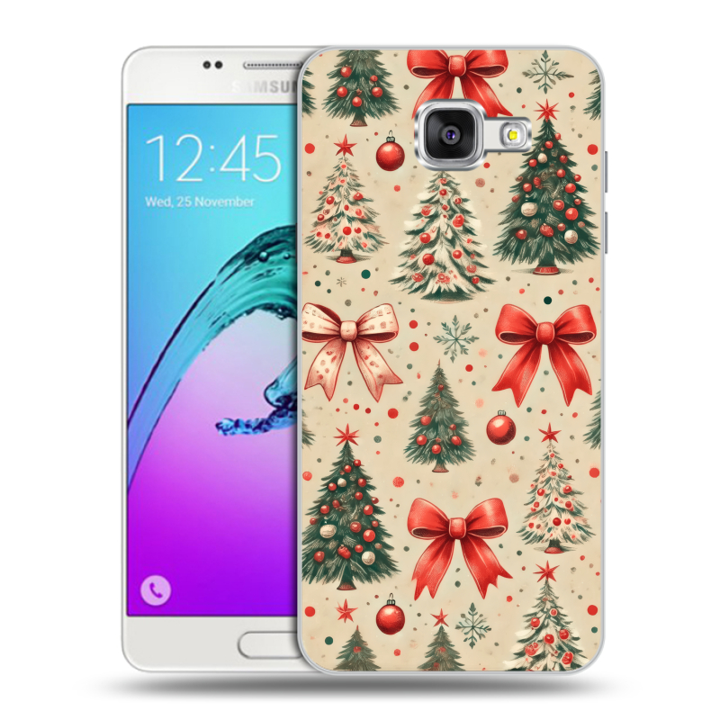Силиконовый чехол на Samsung Galaxy A5 (2016) с принтом Новый год Силиконовый чехол на Samsung Galaxy A5 (2016) с принтом Новый год