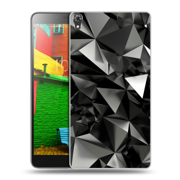 Силиконовый чехол на Lenovo Phab с принтом Черные кристаллы Силиконовый чехол на Lenovo Phab с принтом Черные кристаллы