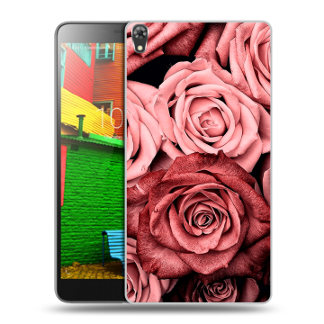 Силиконовый чехол на Lenovo Phab с принтом Цветы розы Силиконовый чехол на Lenovo Phab с принтом Цветы розы