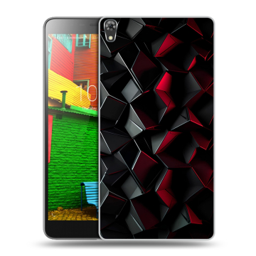 Силиконовый чехол на Lenovo Phab с принтом Абстракция