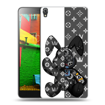 Силиконовый чехол на Lenovo Phab с принтом Луи робот