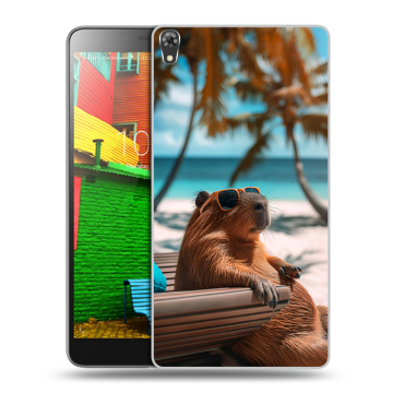 Силиконовый чехол на Lenovo Phab с принтом Капибара