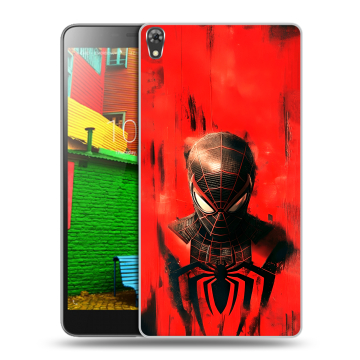 Силиконовый чехол на Lenovo Phab с принтом человек паук spiderman
