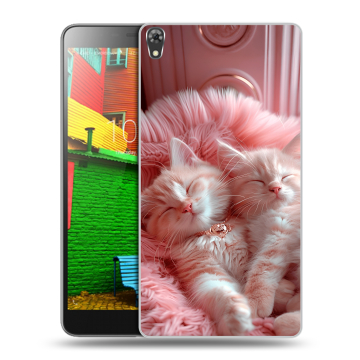 Силиконовый чехол на Lenovo Phab с принтом котята котики Силиконовый чехол на Lenovo Phab с принтом котята котики