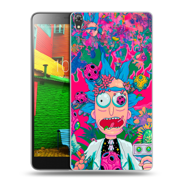 Силиконовый чехол на Lenovo Phab с принтом Рик и Морти Rick Morty