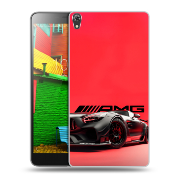 Силиконовый чехол на Lenovo Phab с принтом Мерседес Mercedes AMG Силиконовый чехол на Lenovo Phab с принтом Мерседес Mercedes AMG