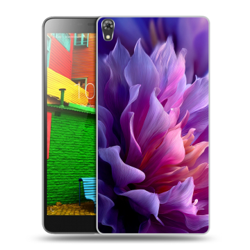 Силиконовый чехол на Lenovo Phab с принтом женский цветы