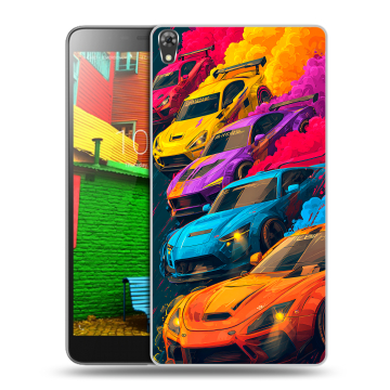 Силиконовый чехол на Lenovo Phab с принтом Тачки Силиконовый чехол на Lenovo Phab с принтом Тачки