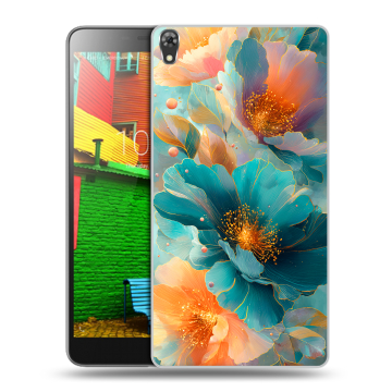 Силиконовый чехол на Lenovo Phab с принтом Цветы Силиконовый чехол на Lenovo Phab с принтом Цветы