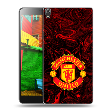 Силиконовый чехол на Lenovo Phab с принтом Manchester United Силиконовый чехол на Lenovo Phab с принтом Manchester United