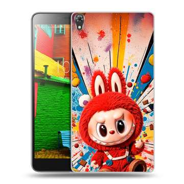 Силиконовый чехол на Lenovo Phab с принтом Labubu Лабубу