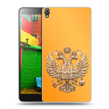 Силиконовый чехол на Lenovo Phab с принтом Герб Флаг России Силиконовый чехол на Lenovo Phab с принтом Герб Флаг России