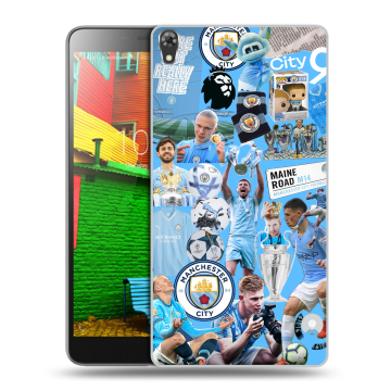Силиконовый чехол на Lenovo Phab с принтом Man City Манчестер Сити Силиконовый чехол на Lenovo Phab с принтом Man City Манчестер Сити
