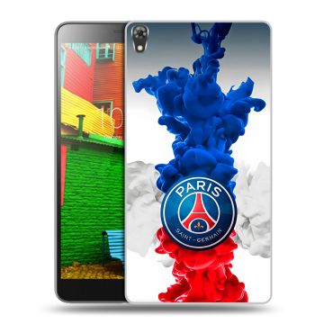 Силиконовый чехол на Lenovo Phab с принтом PSG ПСЖ Силиконовый чехол на Lenovo Phab с принтом PSG ПСЖ