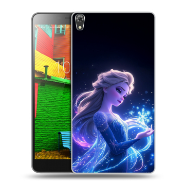 Силиконовый чехол на Lenovo Phab с принтом Холодное сердце Frozen