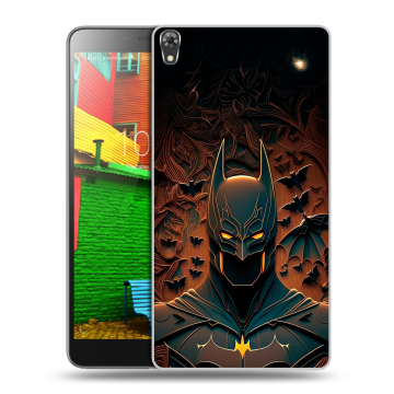 Силиконовый чехол на Lenovo Phab с принтом Batman Бэтмен Силиконовый чехол на Lenovo Phab с принтом Batman Бэтмен