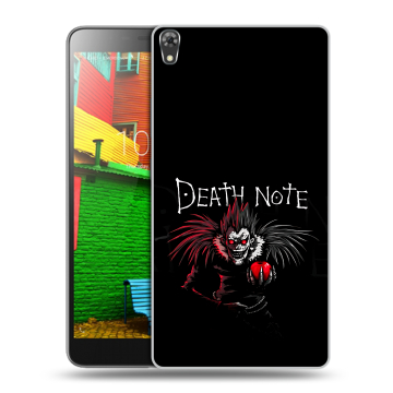 Силиконовый чехол на Lenovo Phab с принтом Death note Тетрадь смерти