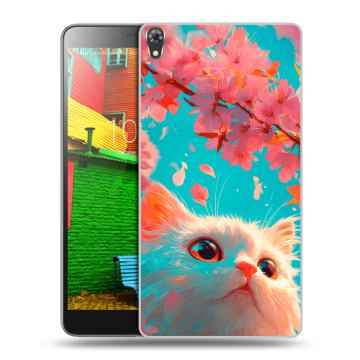 Силиконовый чехол на Lenovo Phab с принтом Красивый кот Силиконовый чехол на Lenovo Phab с принтом Красивый кот