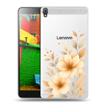 Силиконовый чехол на Lenovo Phab с принтом для девушки Силиконовый чехол на Lenovo Phab с принтом для девушки