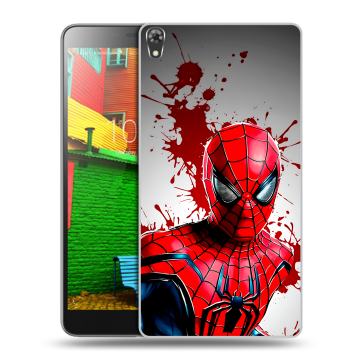 Силиконовый чехол на Lenovo Phab с принтом Spiderman Человек паук
