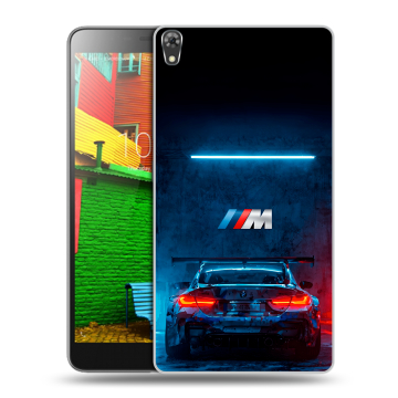 Силиконовый чехол на Lenovo Phab с принтом BMW БМВ