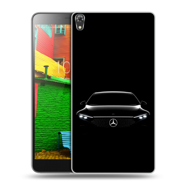 Силиконовый чехол на Lenovo Phab с принтом Mercedes Мерседес