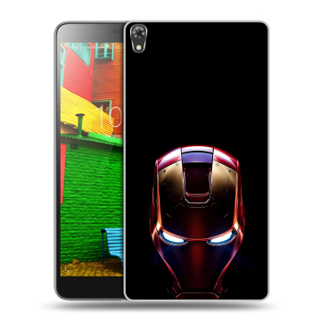 Силиконовый чехол на Lenovo Phab с принтом IronMan Железный человек