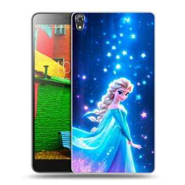 Силиконовый чехол на Lenovo Phab с принтом Холодное сердце Frozen