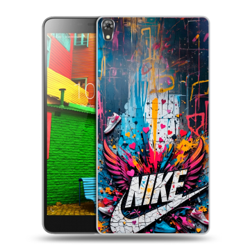 Силиконовый чехол на Lenovo Phab с принтом Nike Найк