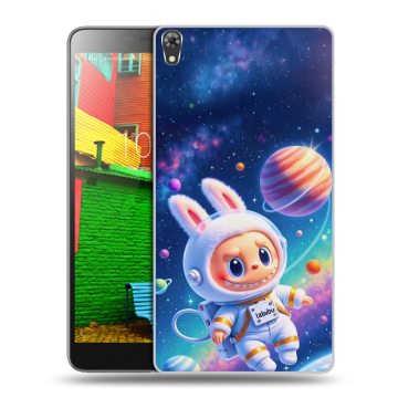 Силиконовый чехол на Lenovo Phab с принтом Labubu Лабубу