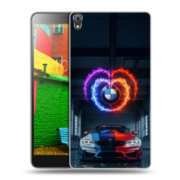 Силиконовый чехол на Lenovo Phab с принтом BMW БМВ