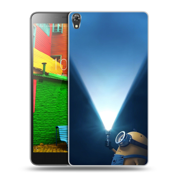 Силиконовый чехол на Lenovo Phab с принтом Миньоны