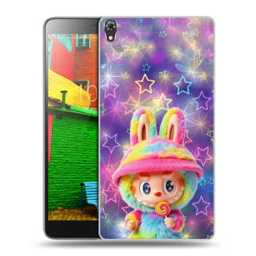 Силиконовый чехол на Lenovo Phab с принтом Labubu Лабубу