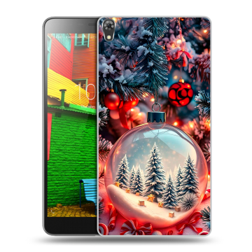 Силиконовый чехол на Lenovo Phab с принтом Новый год Силиконовый чехол на Lenovo Phab с принтом Новый год