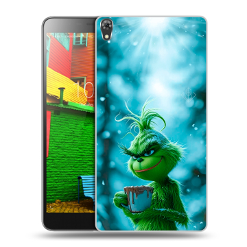 Силиконовый чехол на Lenovo Phab с принтом Новый год гринч Силиконовый чехол на Lenovo Phab с принтом Новый год гринч