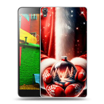 Силиконовый чехол на Lenovo Phab с принтом Новый год Силиконовый чехол на Lenovo Phab с принтом Новый год