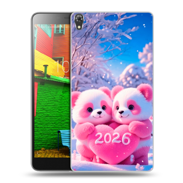 Силиконовый чехол на Lenovo Phab с принтом Новый год Силиконовый чехол на Lenovo Phab с принтом Новый год