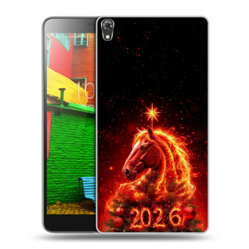 Силиконовый чехол на Lenovo Phab с принтом Новый год Силиконовый чехол на Lenovo Phab с принтом Новый год
