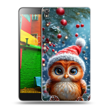 Силиконовый чехол на Lenovo Phab с принтом Новый год