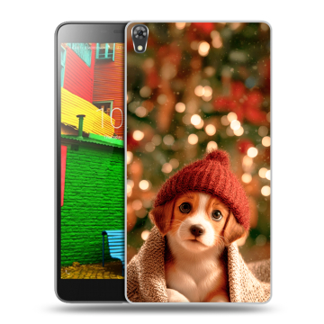 Силиконовый чехол на Lenovo Phab с принтом Новый год