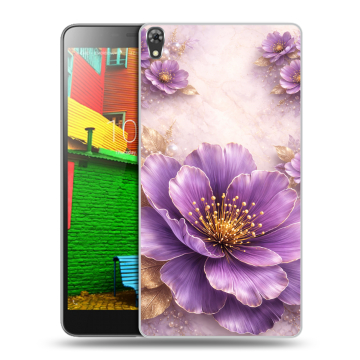 Силиконовый чехол на Lenovo Phab с принтом женский